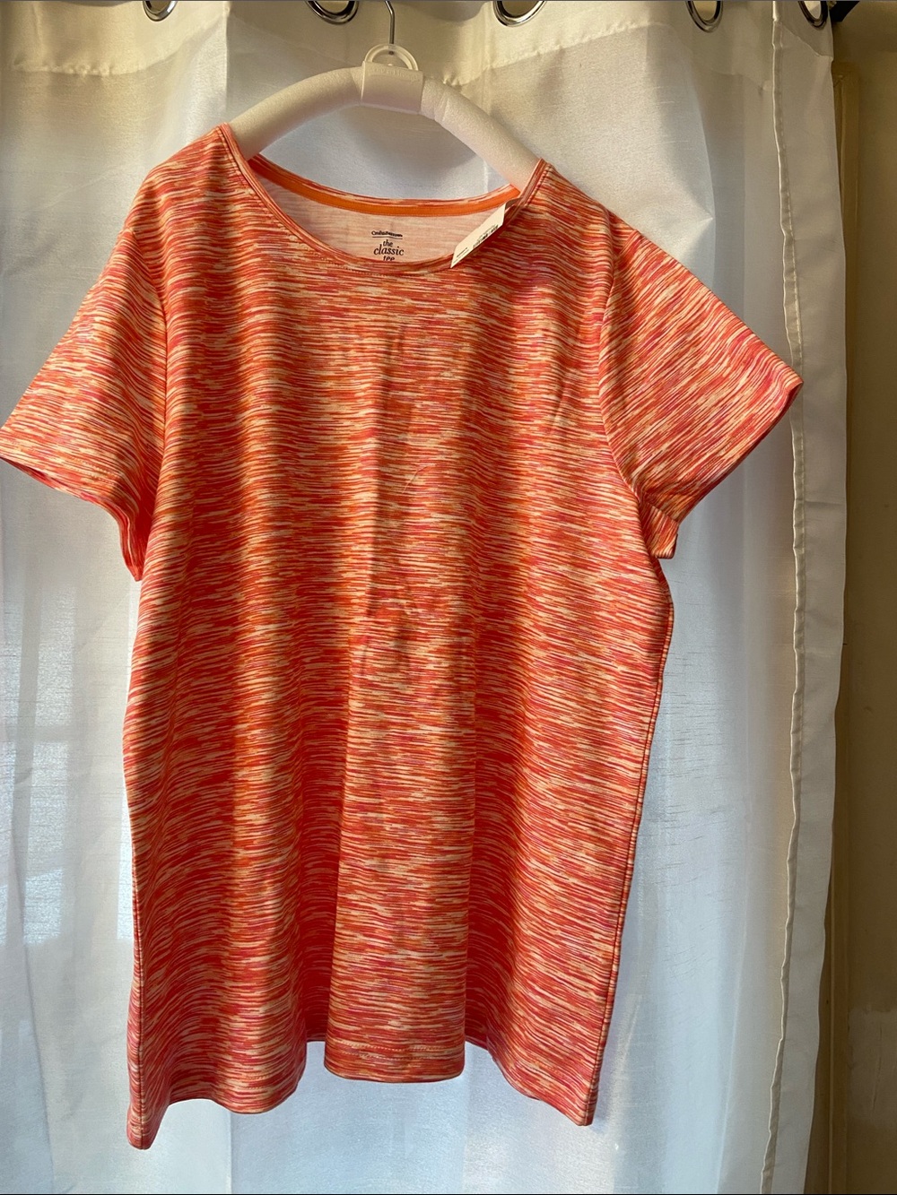 croft & barrow Multi-Tone Orange Short Sleeve Tee size xxl NWT